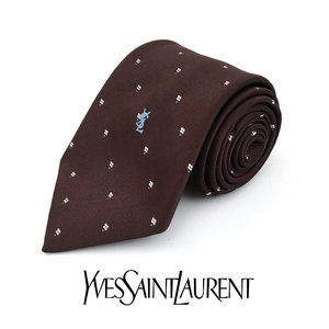 Vintage Yves Saint Laurent Chocolate Brown Tie